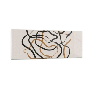 Obraz na skle - Všetko sa pokrútilo - 140x50 cm