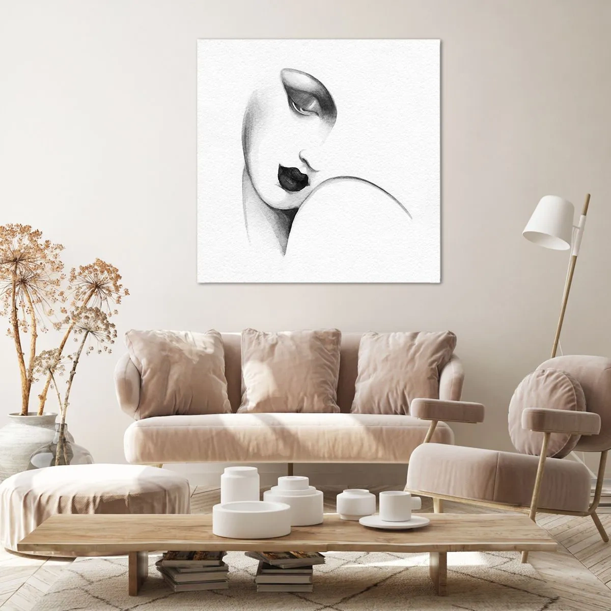 Obraz na plátne - V štýle Lempickej - 70x70 cm