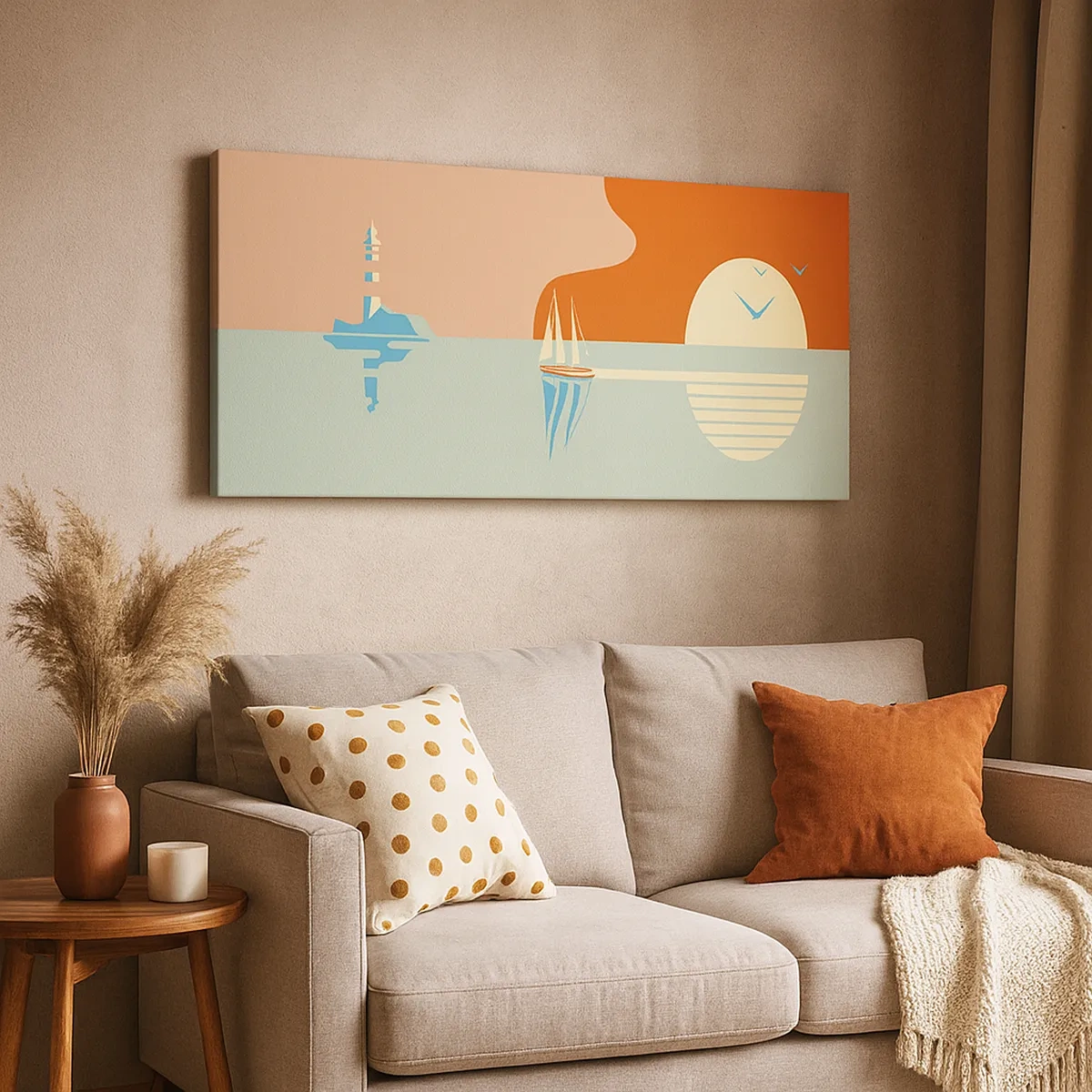 Obraz na plátne - Dokonalá morská krajina - 30x30 cm