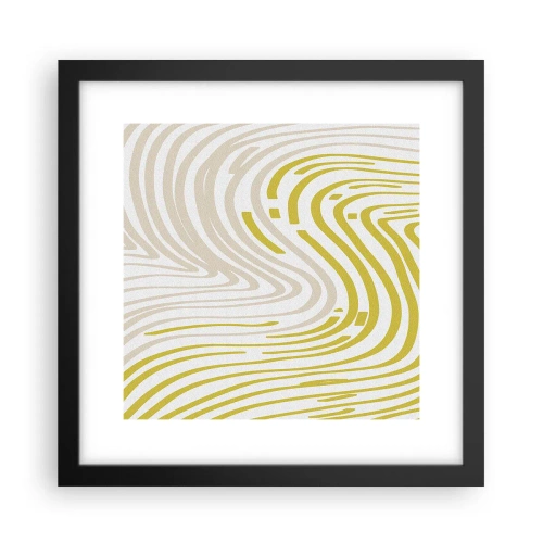 Plagát v čiernom ráme - Kompozícia s miernym ohybom - 30x30 cm