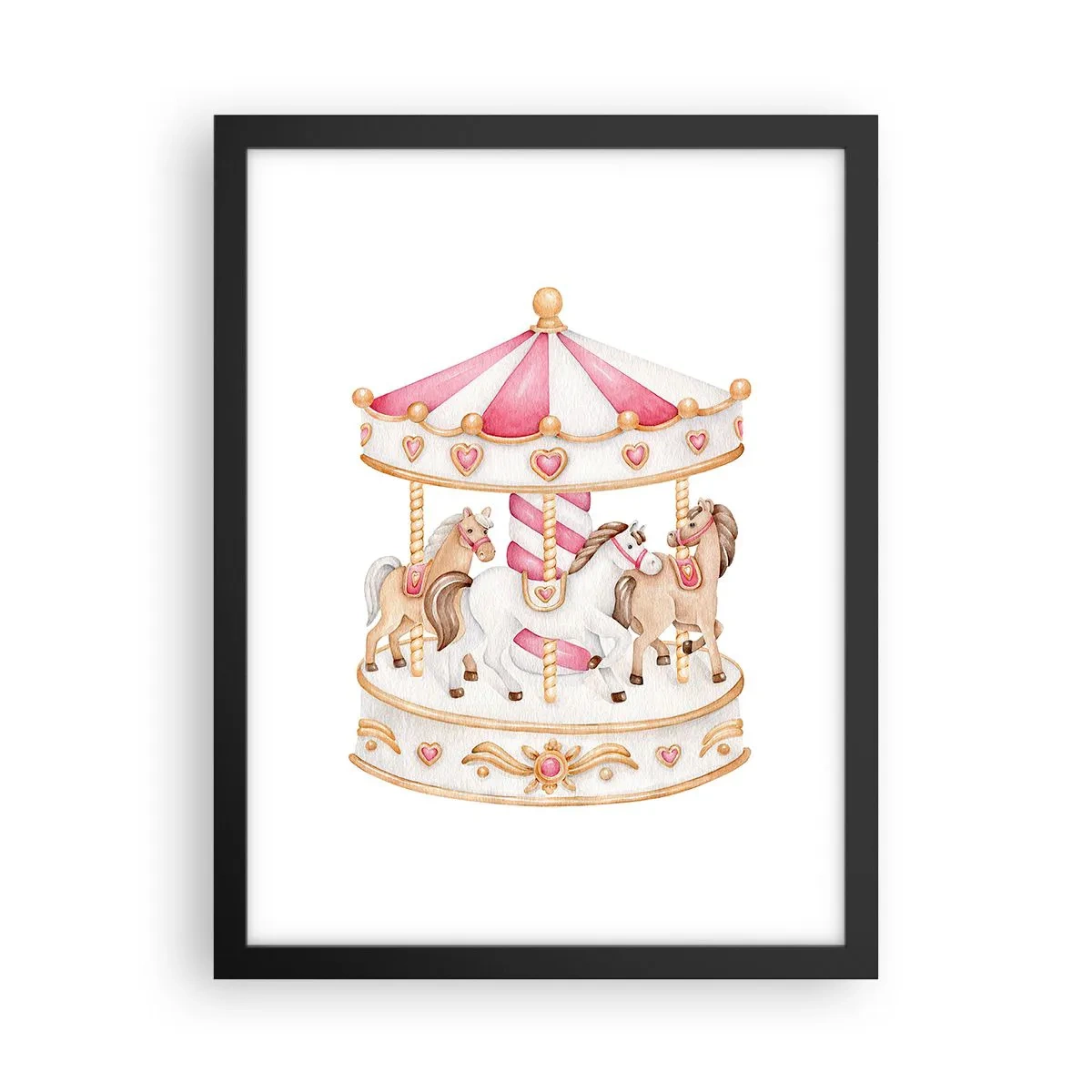 Plagát v čiernom ráme - Sladký svet detstva - 30x40 cm