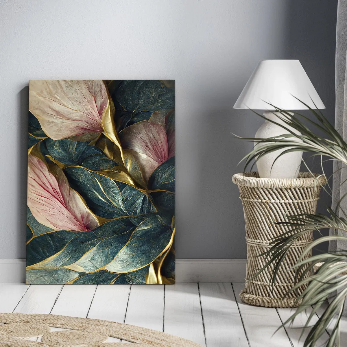 Obraz na plátne - Prirodzená elegancia a štýl - 55x100 cm