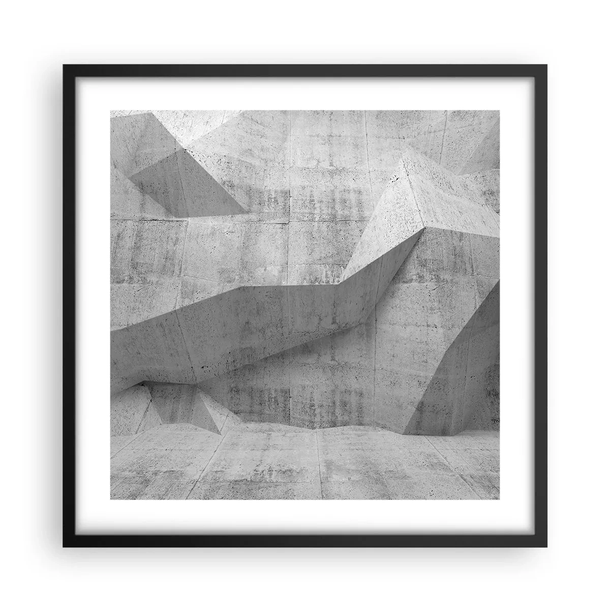 Plagát v čiernom ráme - Skutočná výzva - 50x50 cm