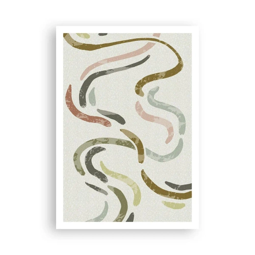 Plagát - Radostný tanec abstrakcie - 70x100 cm