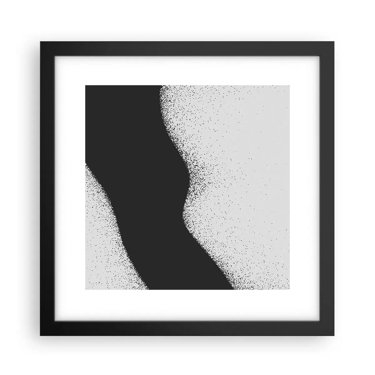 Plagát v čiernom ráme - Plynulá rovnováha - 30x30 cm