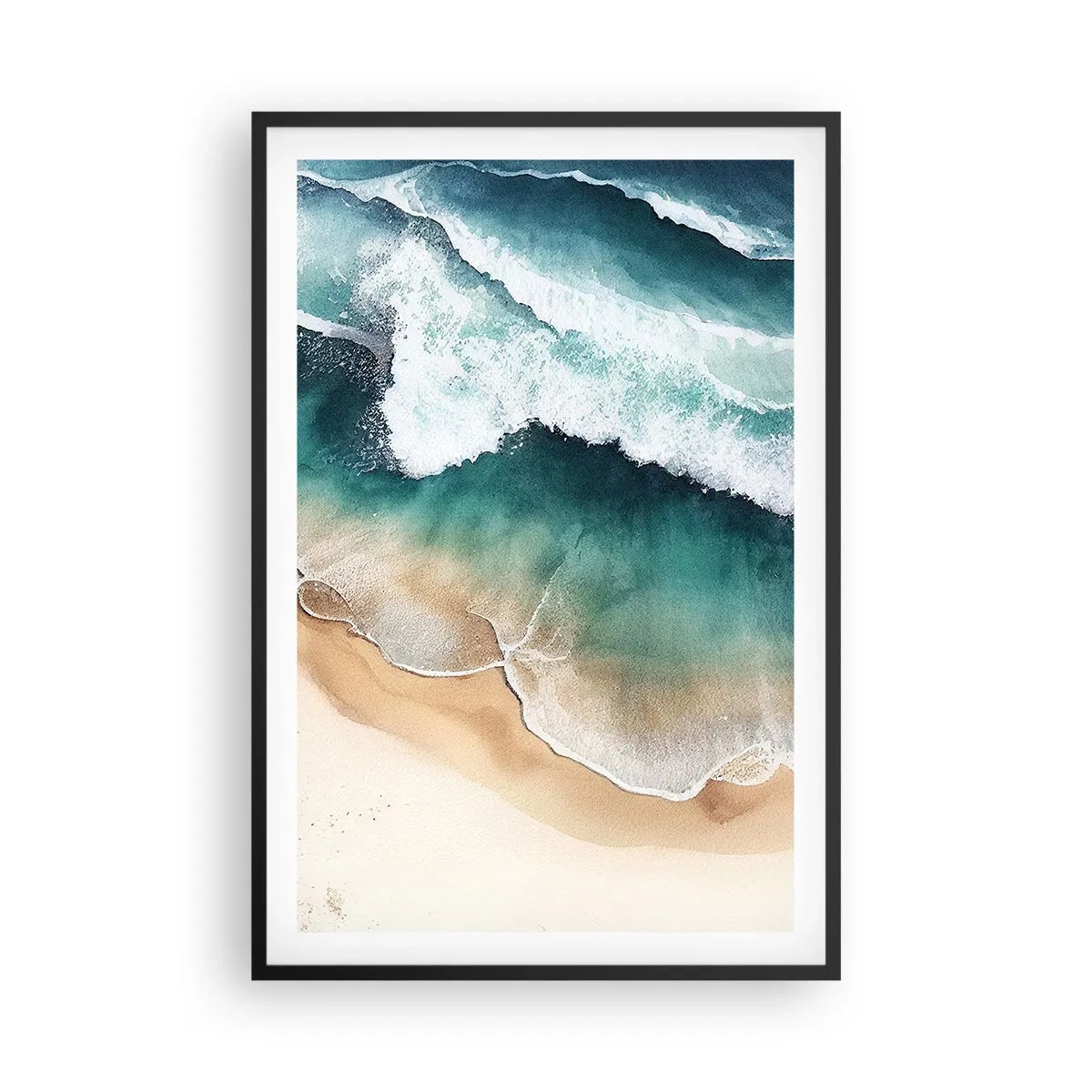 Plagát v čiernom ráme - Odveké stretnutie - 61x91 cm