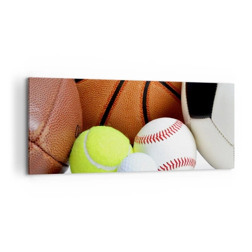 Obraz na plátne - Spája nás futbal! - 100x40 cm