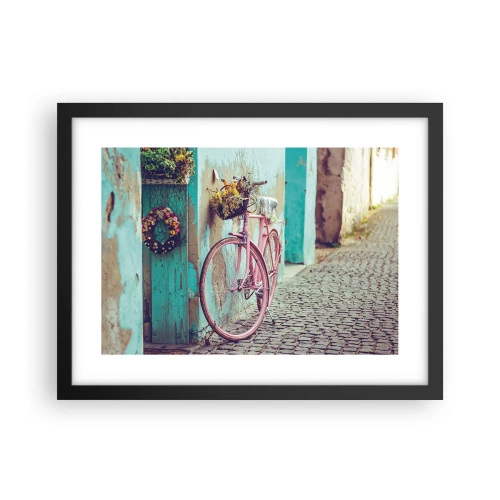 Plagát v čiernom ráme - Hneď sa vrátim - 40x30 cm