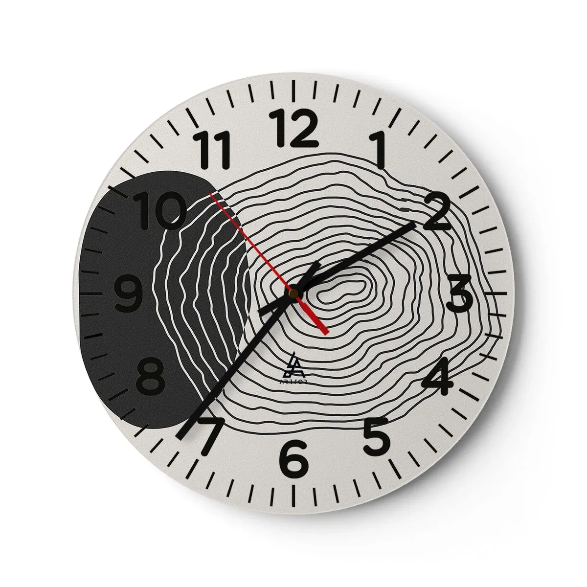 Nástenné hodiny - Trvanie a kmitanie - 30x30 cm