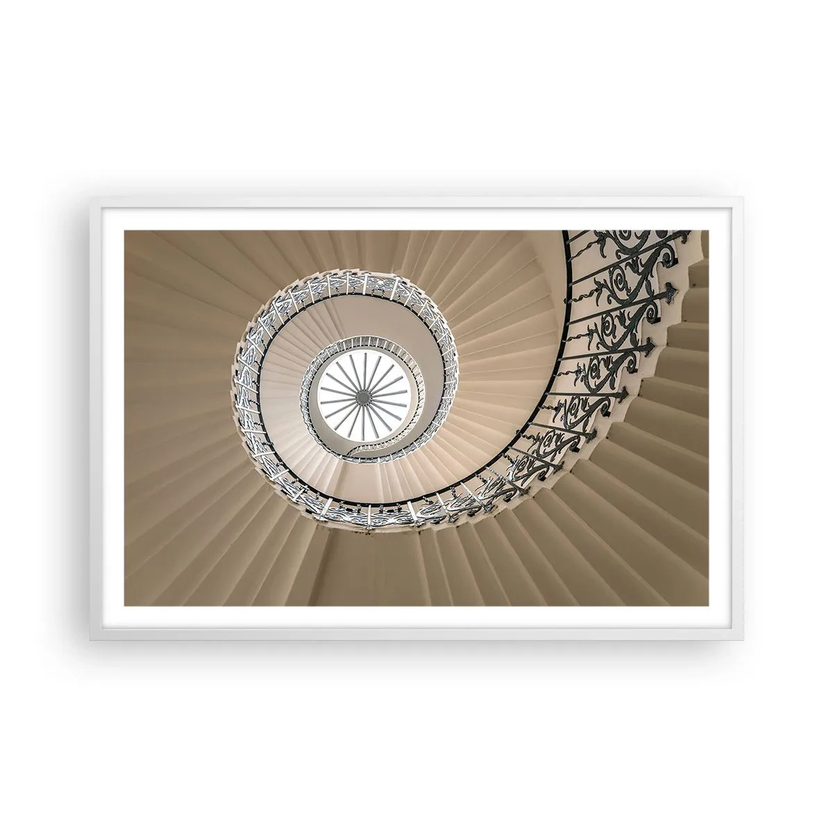 Plagát v bielom ráme - Vnútri mušle - 91x61 cm