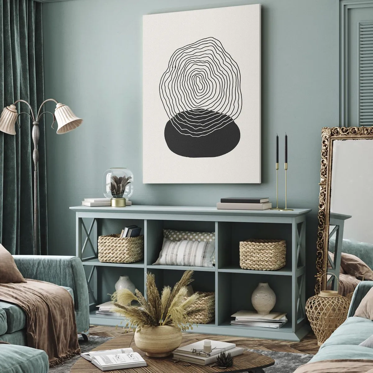 Obraz na plátne - Trvanie a kmitanie - 55x100 cm