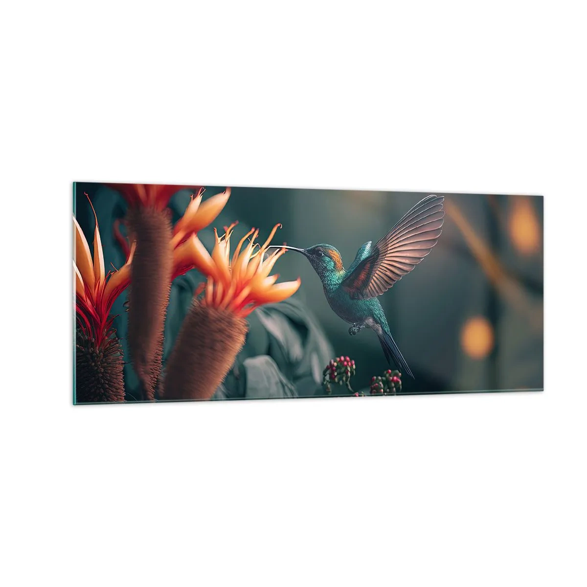 Obraz na skle - Skutočne pestrý život - 100x40 cm