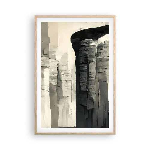 Plagát v ráme zo svetlého duba - Majestátnosť starožitnosti - 61x91 cm