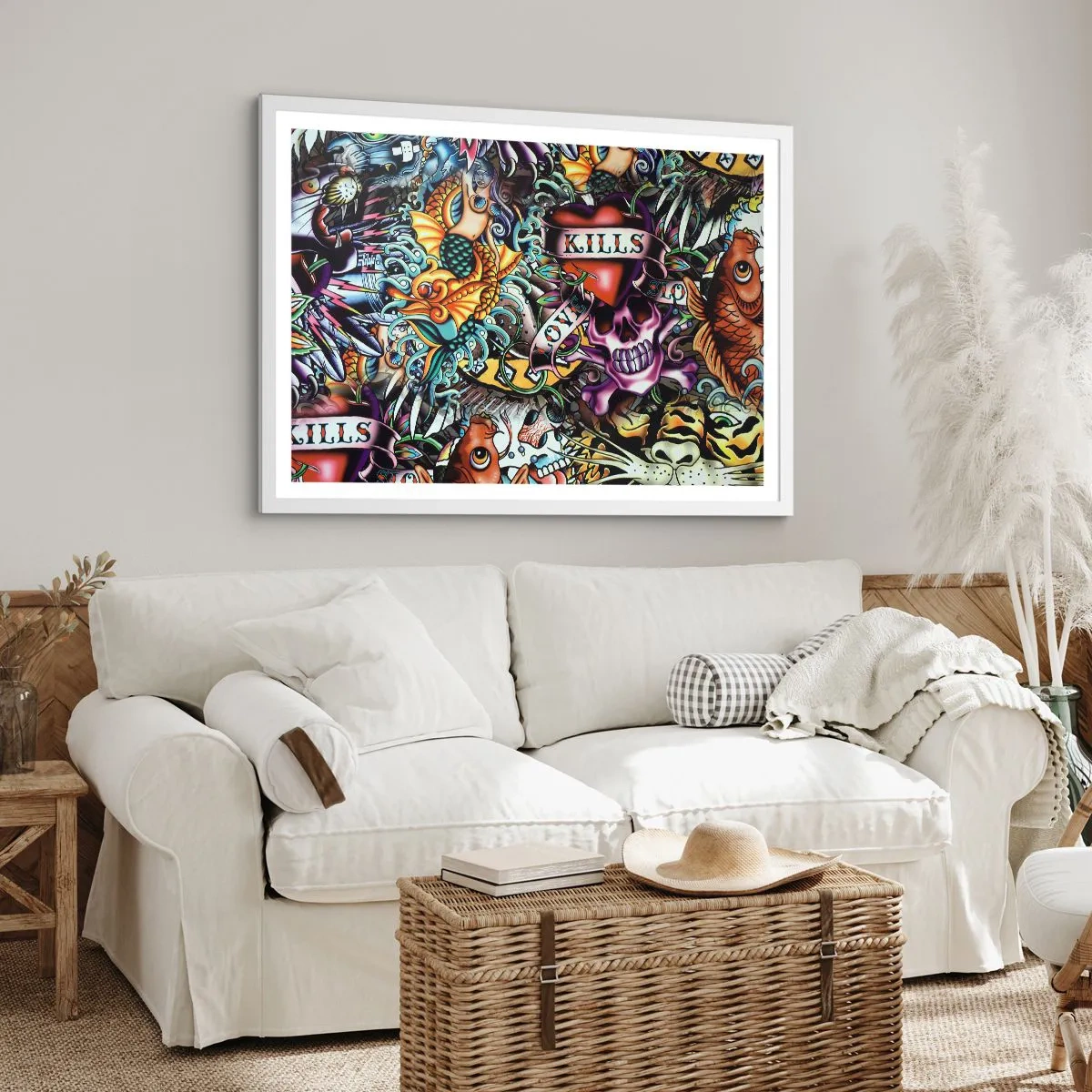 Plagát v bielom ráme - Sen tatéra - 70x50 cm