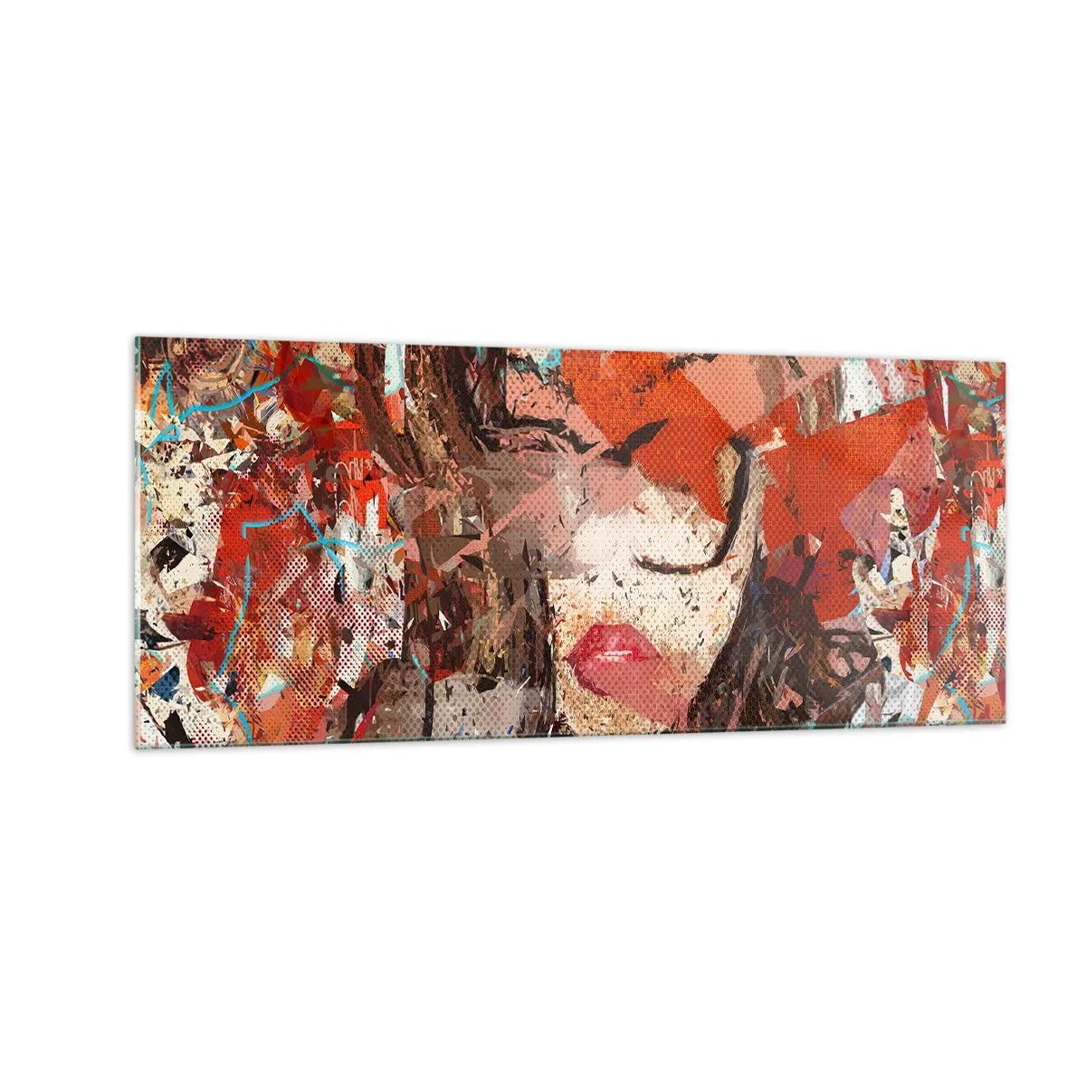 Obraz na skle - Aká si skutočne nikto nevie - 100x40 cm