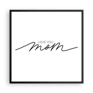 Plagát v čiernom ráme - Veľké dojatie - 60x60 cm