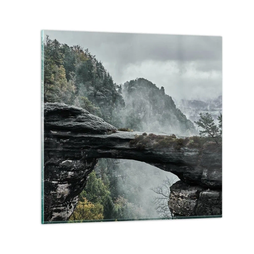 Obraz na skle - Dobrodružstvo práve začína - 50x50 cm