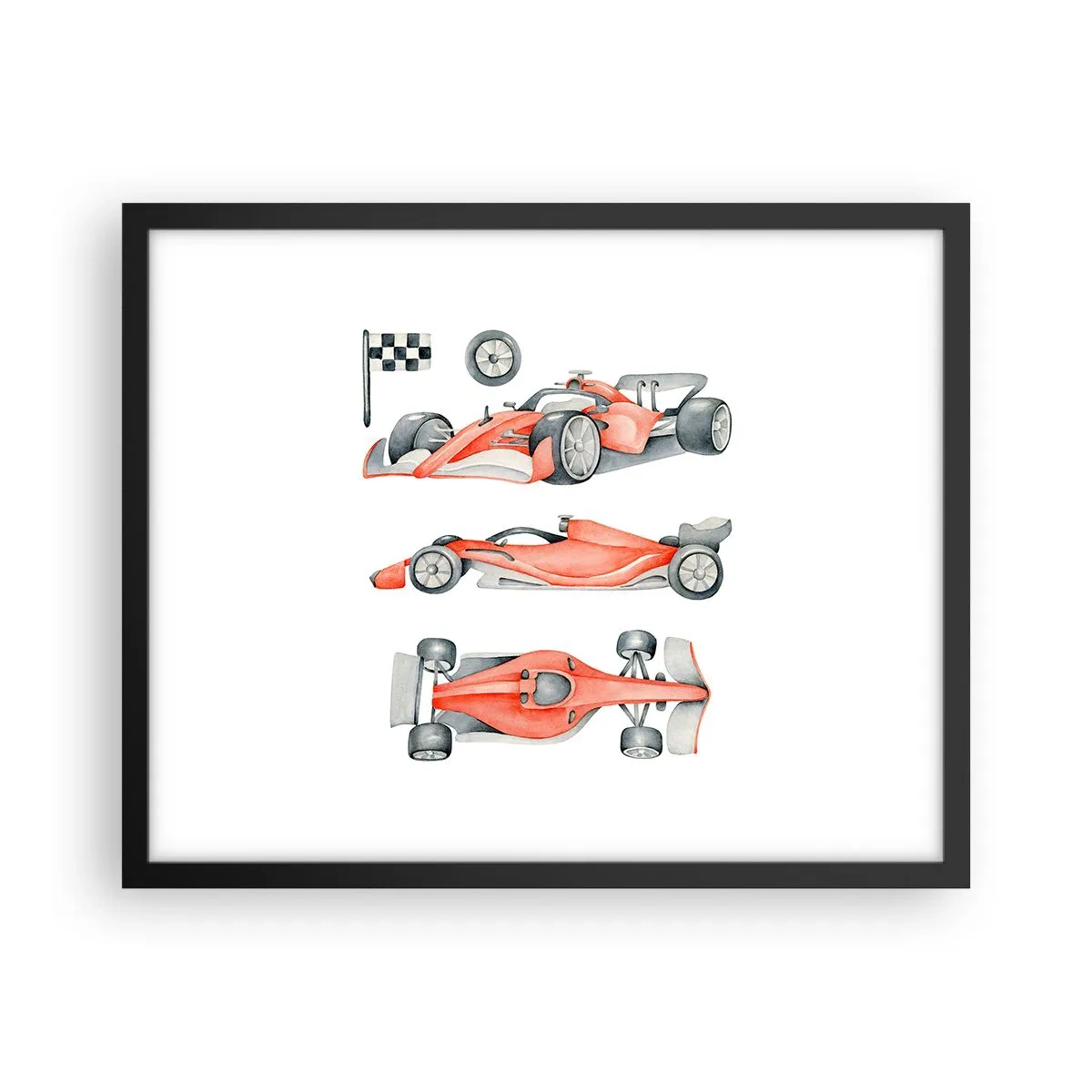 Plagát v čiernom ráme - Dobehnúť sen - 50x40 cm