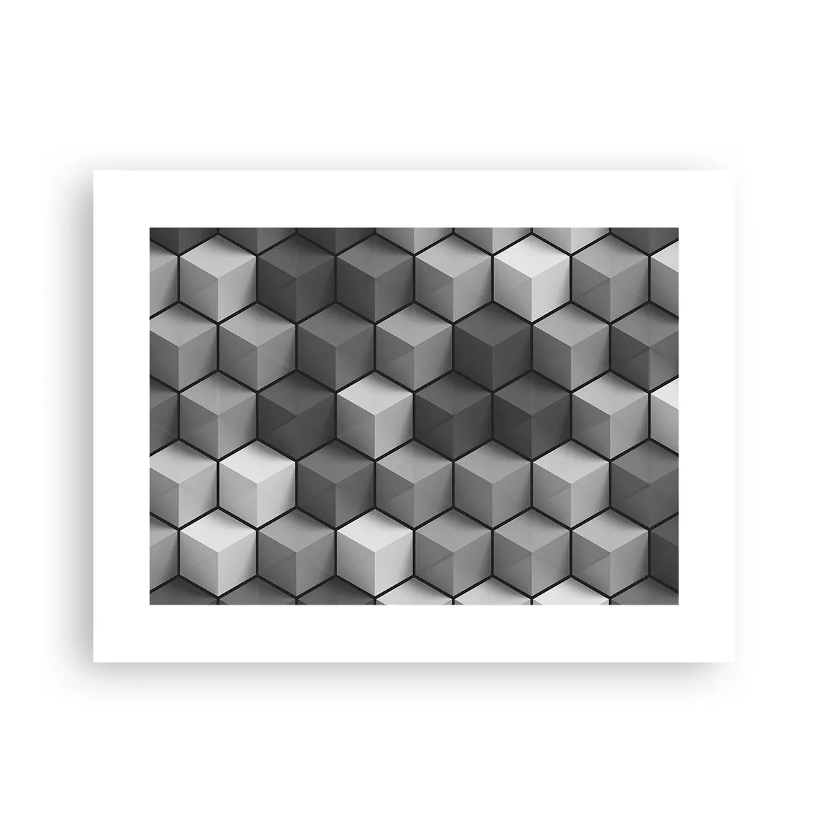 Plagát - Kubistické puzzle - 40x30 cm