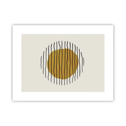 Plagát - Abstrakcia kmitajúca žiarom - 40x30 cm