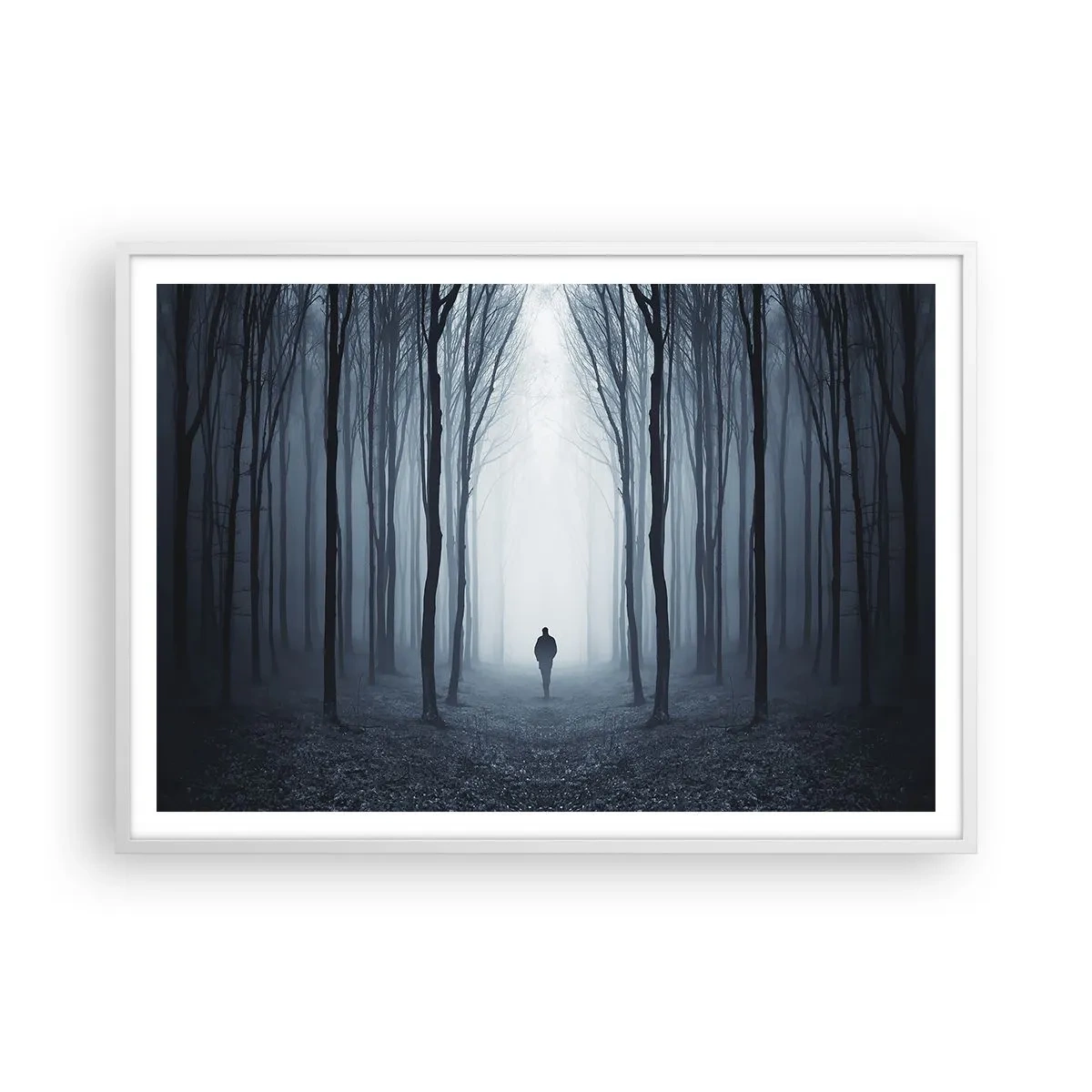 Plagát v bielom ráme - A všetko jednoduché a jasné - 100x70 cm