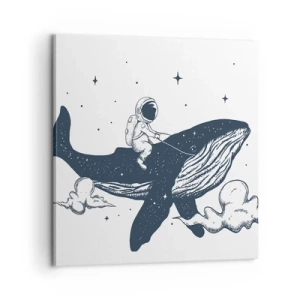 Obraz na plátne - Vesmírne dobrodružstvo - 60x60 cm