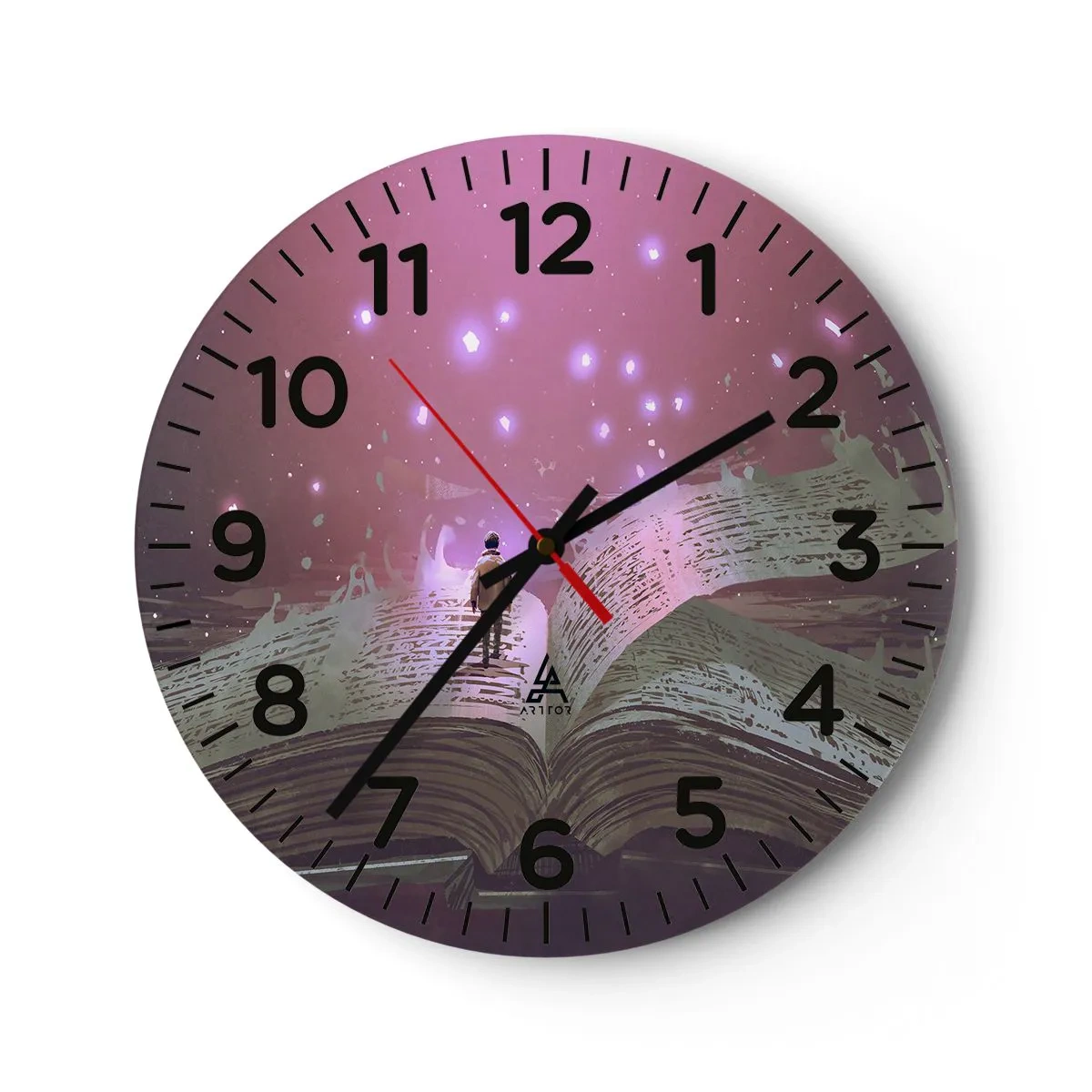 Nástenné hodiny - Pozvánka do iného sveta - prečítaj! - 30x30 cm