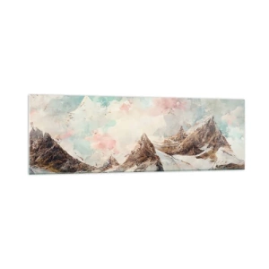 Obraz na skle - Skalné čepele - 160x50 cm