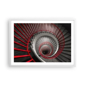 Plagát v bielom ráme - Architektonické hry - 70x50 cm