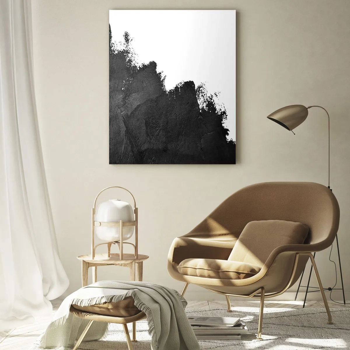 Obraz na skle - Živly: zem - 50x70 cm