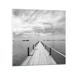 Obraz na skle - Čo tak cesta… - 30x30 cm