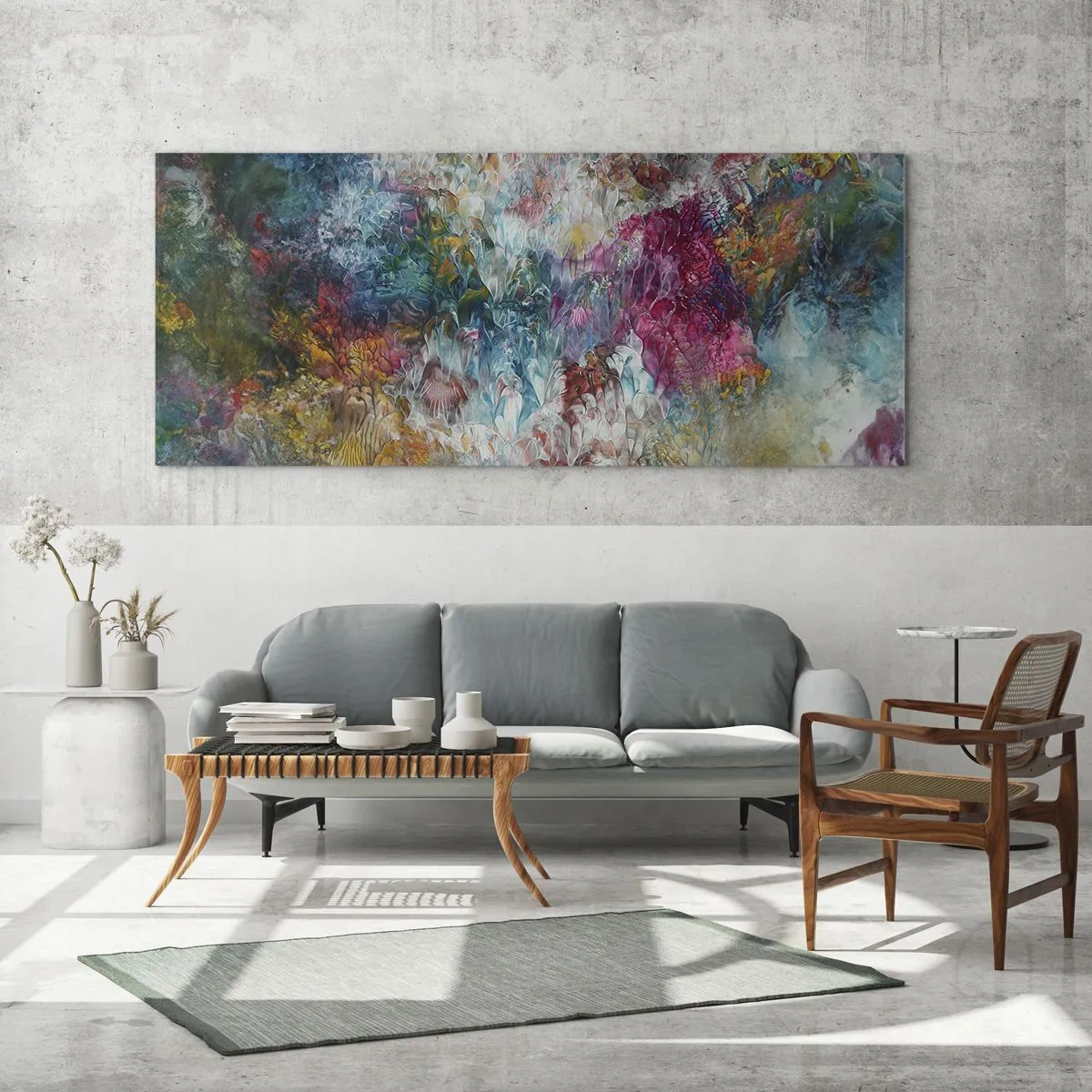 Obraz na skle - V plnom rozkvete - 160x50 cm