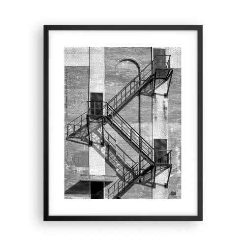 Plagát v čiernom ráme - Industriálny štýl - 40x50 cm