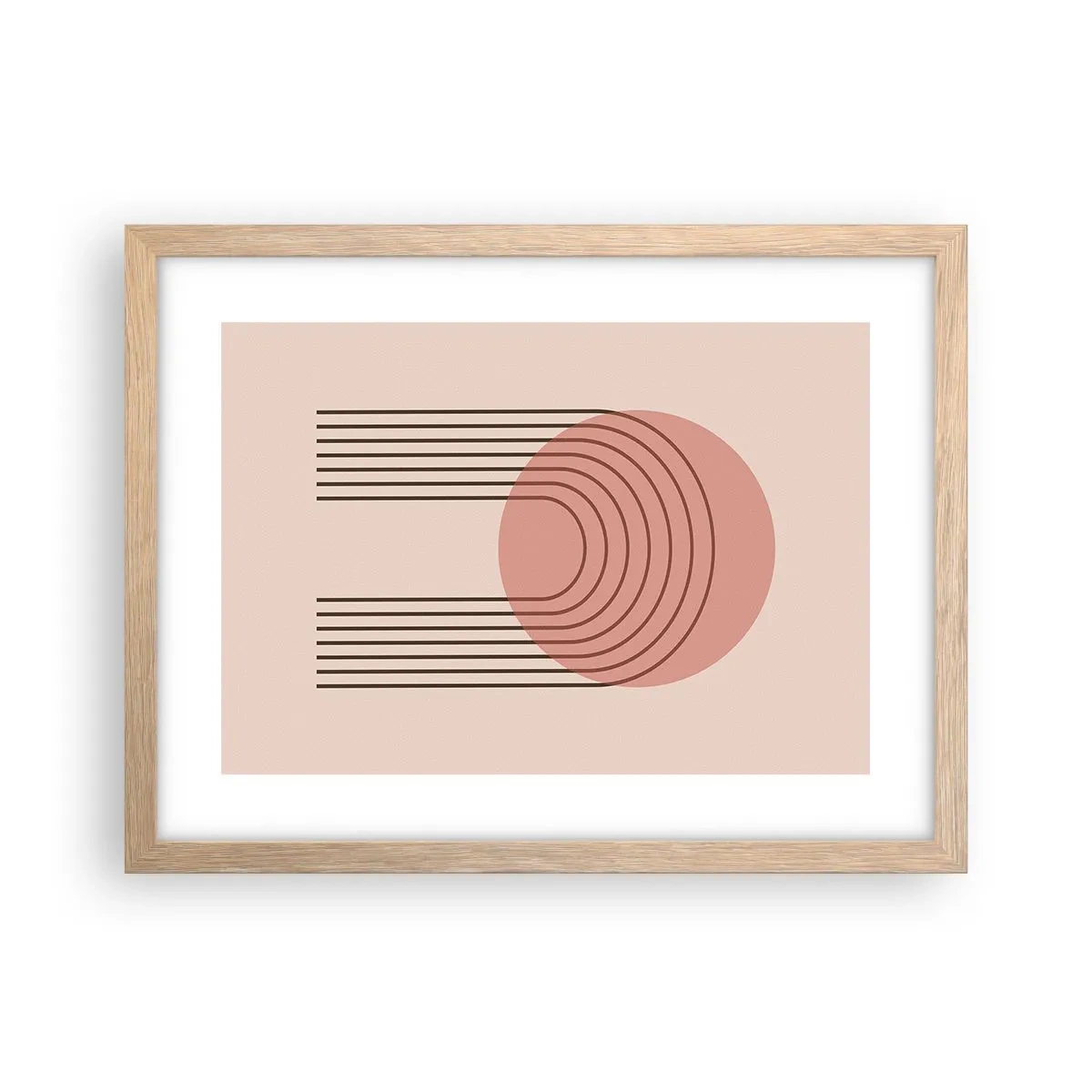 Plagát v ráme zo svetlého duba - Neodolateľná príťažlivosť - 40x30 cm