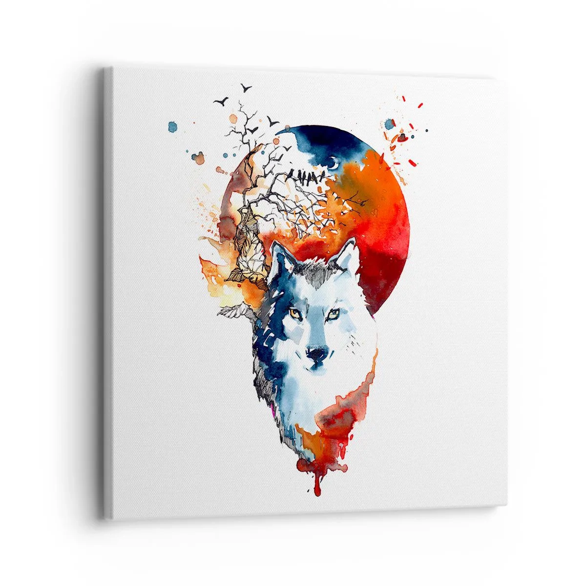 Obraz na plátne - Nosom na skle - 30x30 cm