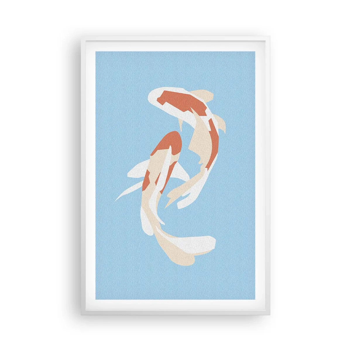 Plagát v bielom ráme - Spontánne synchronizované plávanie - 61x91 cm