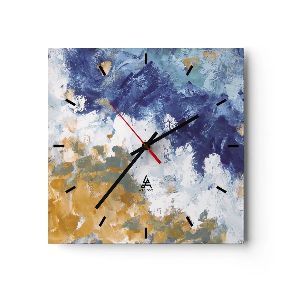 Nástenné hodiny - Tanec živlov - 30x30 cm