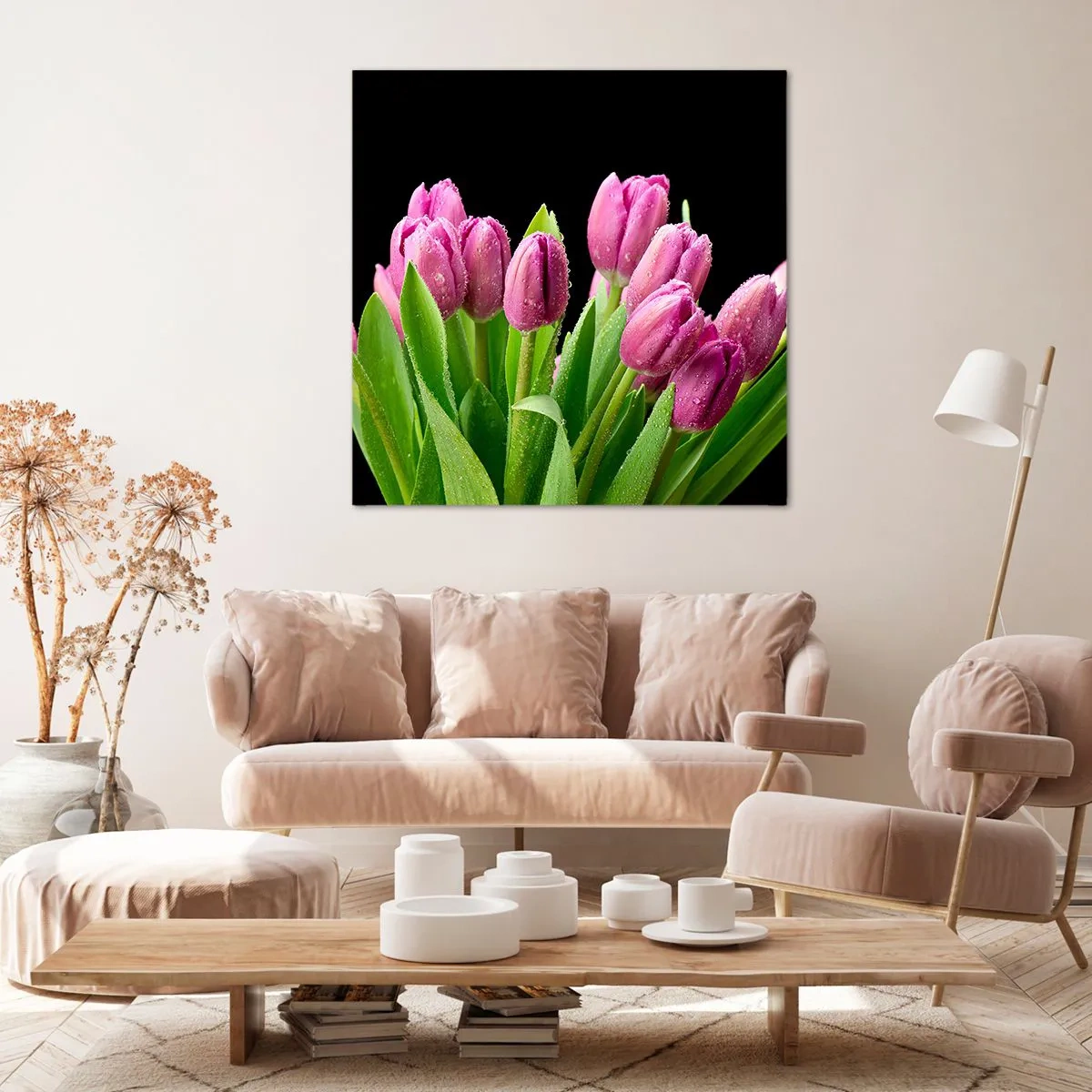 Obraz na plátne - Ľaliové potešenie jari - 60x60 cm