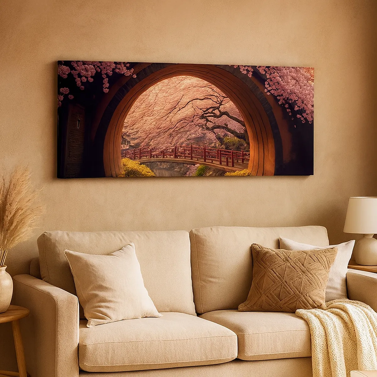 Obraz na plátne - Japonská jar - 30x30 cm