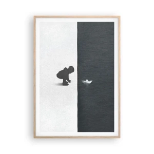 Plagát v ráme zo svetlého duba - Veľká výprava - 70x100 cm