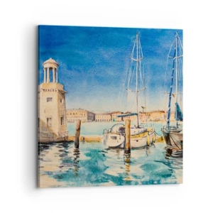 Obraz na plátne - Slnečná lagúna - 70x70 cm