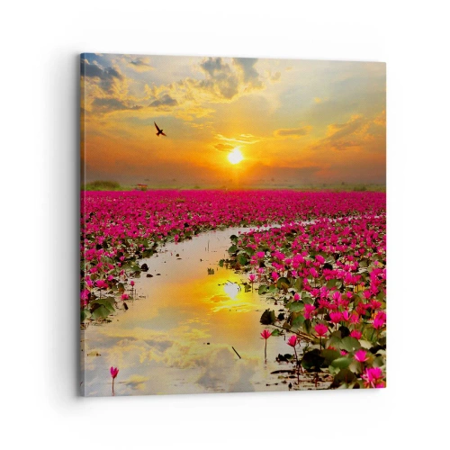 Obraz na plátne - Tajomný život jazera - 70x70 cm