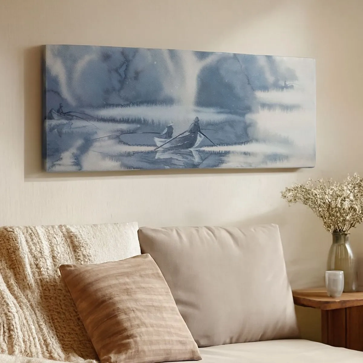 Obraz na plátne - Rybári vo svojom raji - 100x40 cm