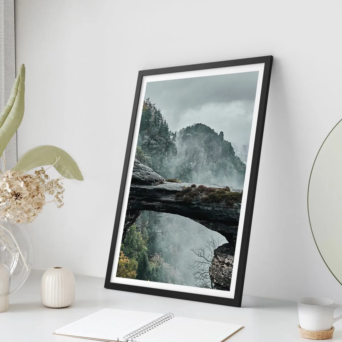 Plagát v čiernom ráme - Dobrodružstvo práve začína - 61x91 cm