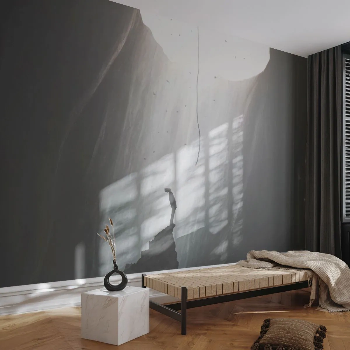 Fototapeta Premium Sand - Vždy máte na výber - Jaskyňa, Muž, Lezenie - 250x175 cm