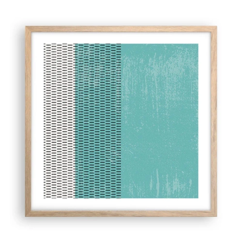 Plagát v ráme zo svetlého duba - Vyvážená kompozícia - 50x50 cm