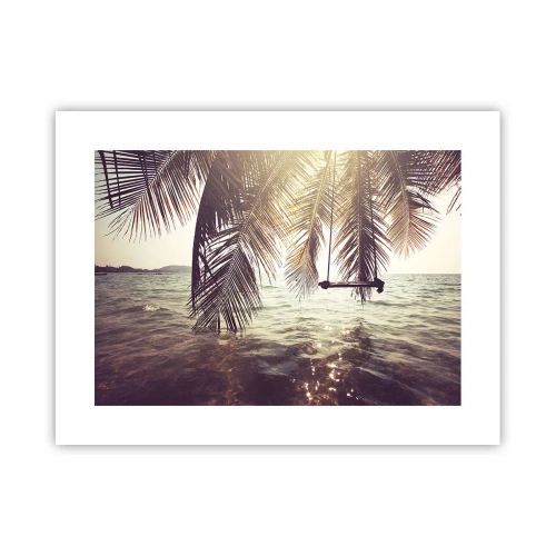 Plagát - Hojdať sa ľubovoľne v oblakoch - 40x30 cm