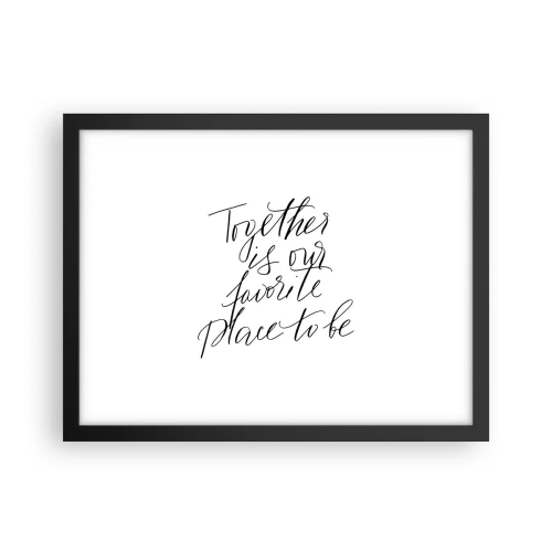 Plagát v čiernom ráme - Cítite to tiež? - 40x30 cm