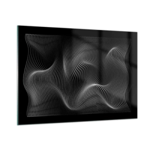 Obraz na skle - Tanec svetla v priestore - 100x70 cm