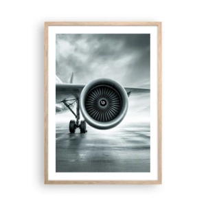 Plagát v ráme zo svetlého duba - Toto je sila! - 50x70 cm